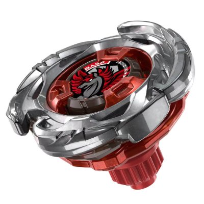 Red and silver BEYBLADE X UX-00 booster Aero Pegasus 3-70A shown on a white background.